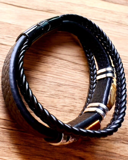 Armband „Tigerauge” mit Personalisierungsoption als Geschenk