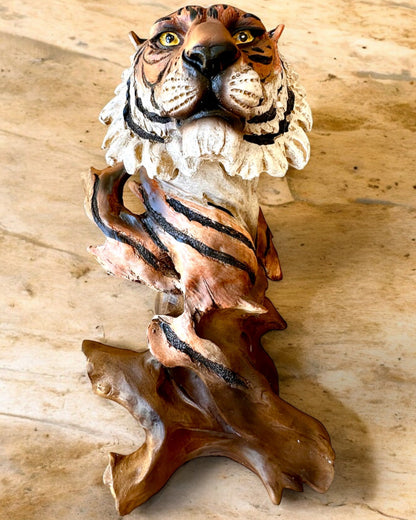 Statue "Tiger König des Dschungels" mit Gravuroption, Figur 29 cm hoch, Dekoration für ein Geschenk