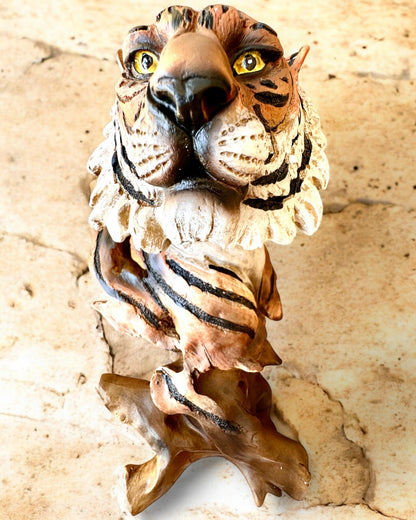 Statue "Tiger König des Dschungels" mit Gravuroption, Figur 29 cm hoch, Dekoration für ein Geschenk