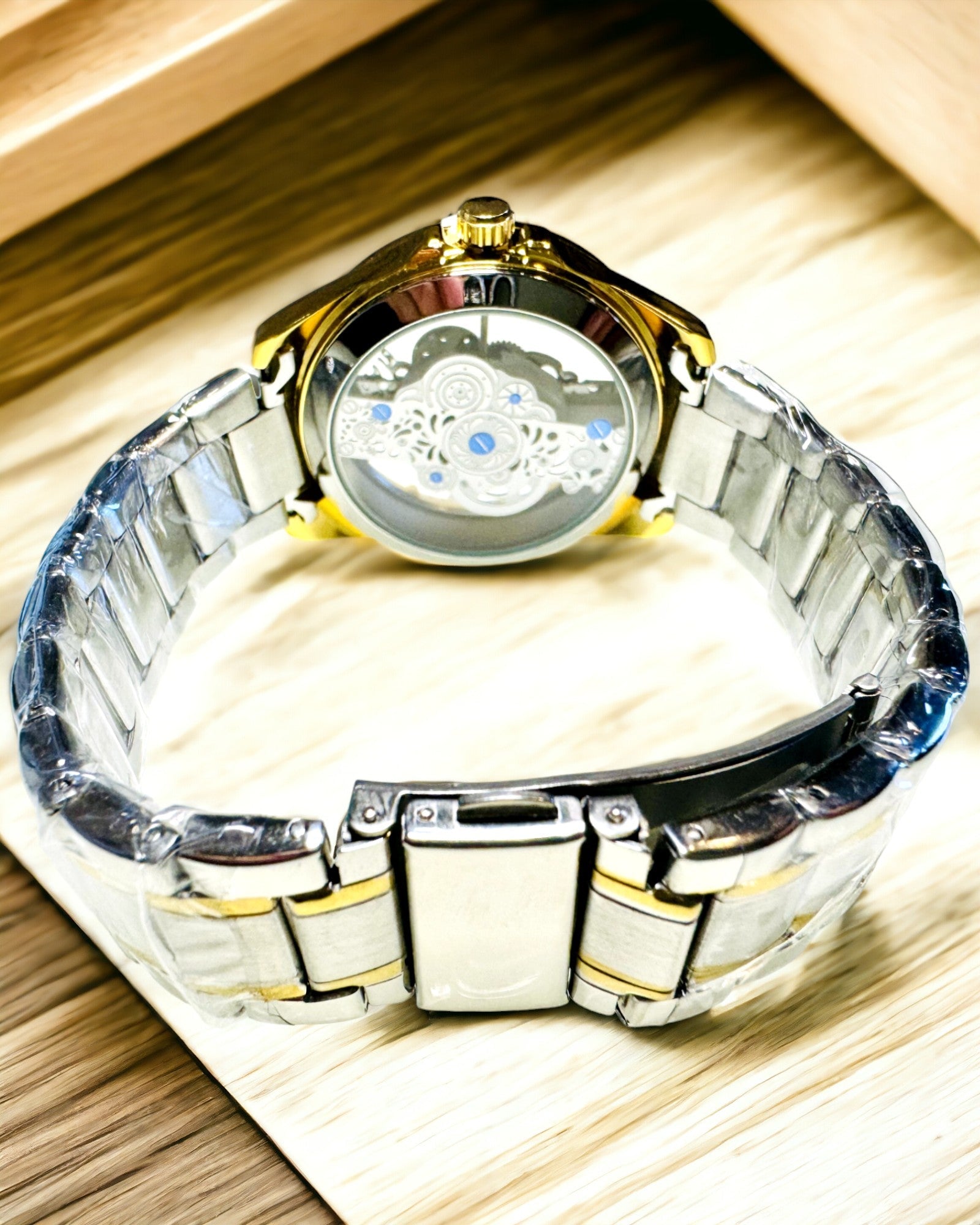 Herren Quarz Uhr "Vision Sport" – Beidseitig Transparent aus Aluminium