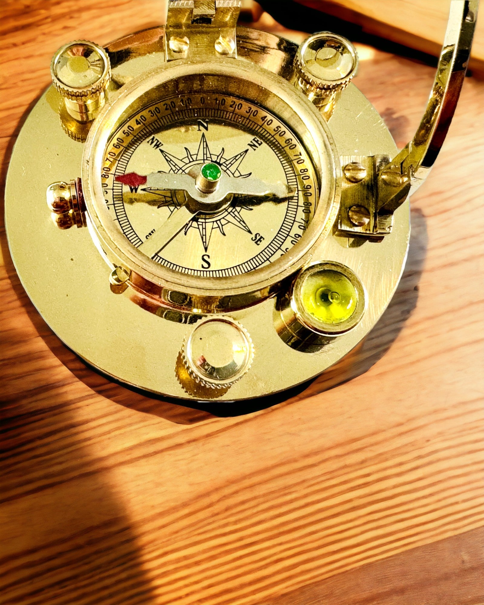 Navigationskompass mit Sextant und Personalisierungsoption - Maritim XL