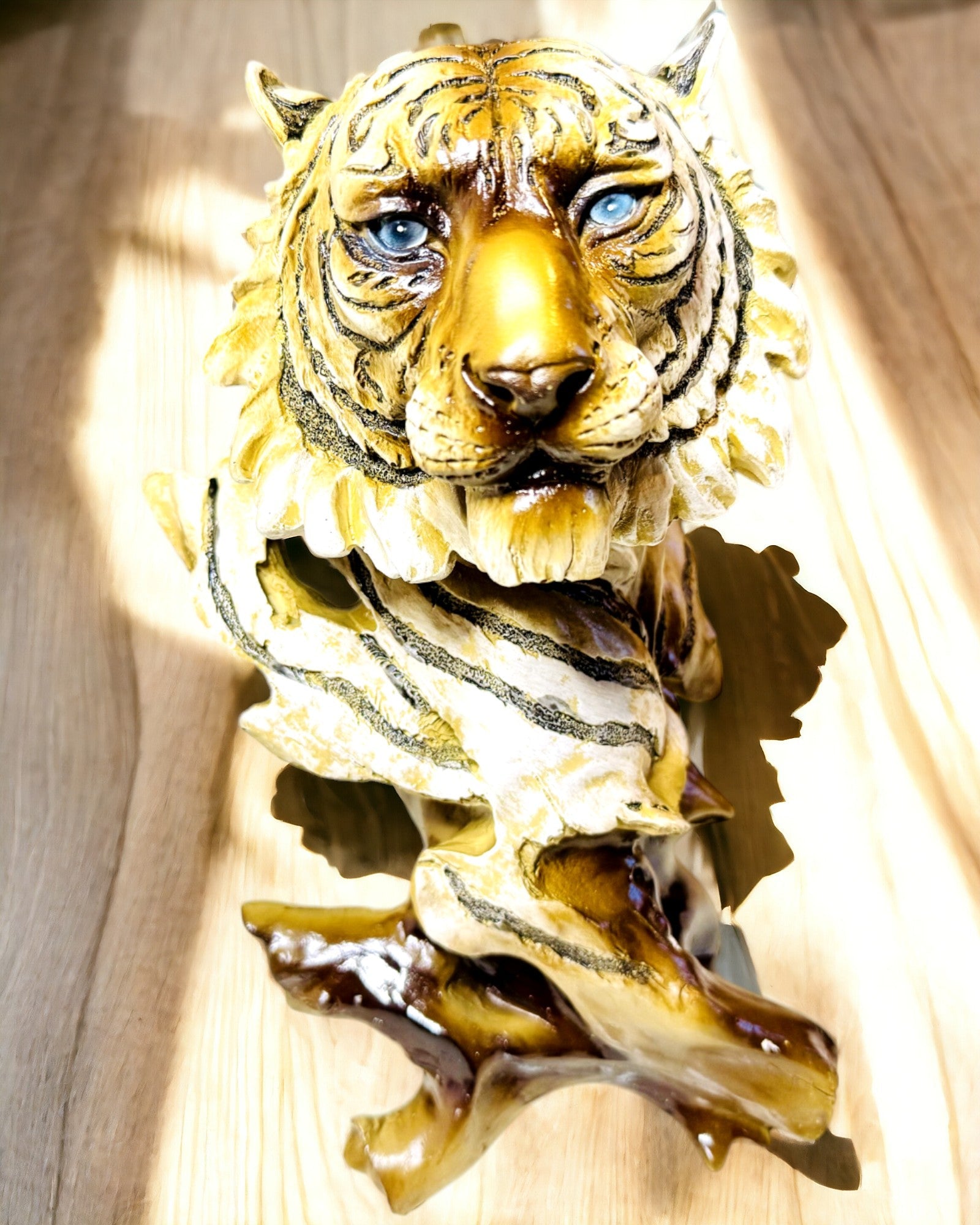 Statue "Tiger König des Dschungels" mit Gravuroption, Figur 29 cm hoch, Dekoration für ein Geschenk