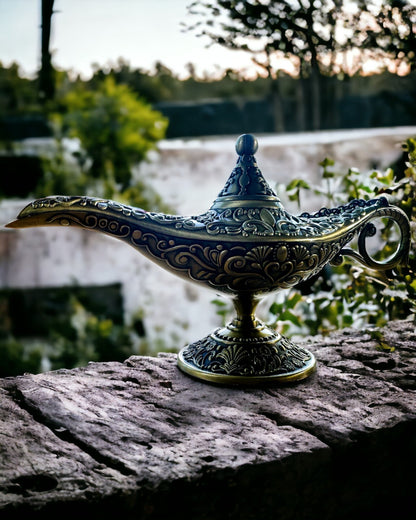 Magische Lampe von Aladdin mit Gravuroption - Variante Geschnittenes Gold