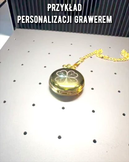 Goldene Taschenuhr mit Gravurmöglichkeit